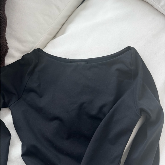 NWT white fox Attracted To You Long Sleeve Bodysuit Black - Picture 4 of 7